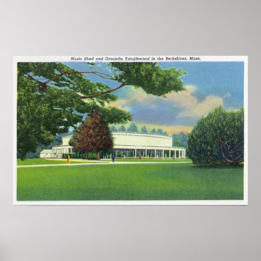Poster Vue de la musique Tanglewood Shed and Grounds (Devant)