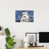 Poster Vue de la navette spatiale cabine d'équipage d'End (Bureau à domicile)