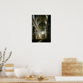 Poster Vue de la nef vers le choeur, construit (Cuisine)