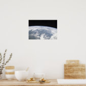 Poster Vue de la planète Terre depuis l'espace (Cuisine)