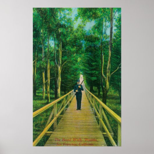 Poster Vue de la promenade au Presidio (Devant)