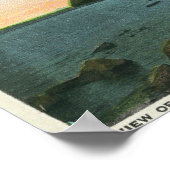 Poster Vue de la promenade du lac Champlain (Coin)