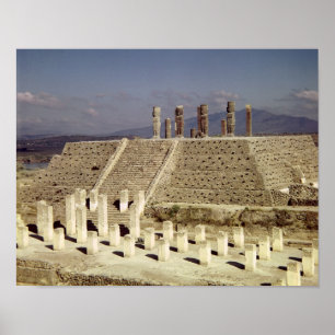 Poster Vue de la pyramide B, précolombienne