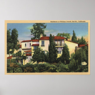 Poster Vue de la résidence de William Powell