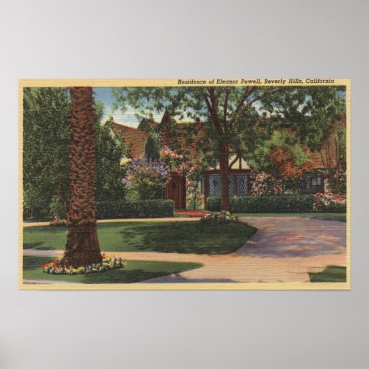 Poster Vue de la résidence d'Eleanor Powell (Devant)