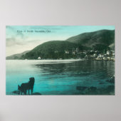 Poster Vue de la rive sud de SausalitoSausalito, CA (Devant)