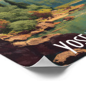 Poster Vue de la rivière de la vallée du parc national de (Coin)