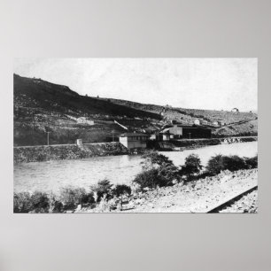 Poster Vue de la rivière Maupin, Oregon et Deschutes