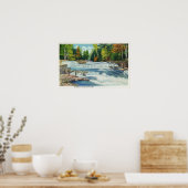 Poster Vue de la rivière Wild Cat et des chutes Jackson (Cuisine)