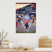 Poster Vue de la rue Nihonbashi itchōme (Cuisine)