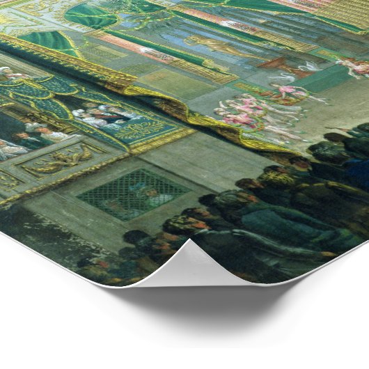 Poster Vue de la scène de l'Opéra de Paris (Coin)