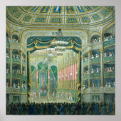 Poster Vue de la scène de l'Opéra de Paris (Devant)