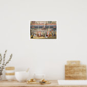 Poster Vue de la section Italie de la Grande Exposition (Cuisine)
