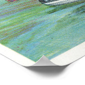 Poster Vue de la servante du bateau de plaisance (Coin)