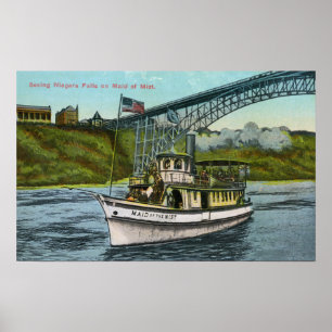 Poster Vue de la servante du bateau de plaisance 2