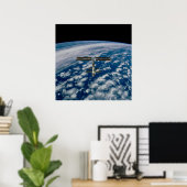 Poster Vue de la Station spatiale internationale depuis E (Bureau à domicile)