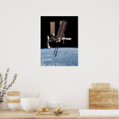 Poster Vue de la Station spatiale internationale et Endea (Cuisine)