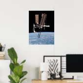 Poster Vue de la Station spatiale internationale et Endea (Bureau à domicile)
