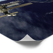 Poster Vue de la station spatiale Mir de Shuttle Atlantis (Coin)