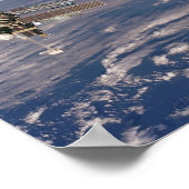 Poster Vue de la station spatiale Mir de Shuttle Atlantis (Coin)