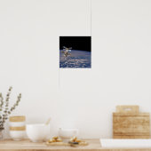 Poster Vue de la station spatiale Mir de Shuttle Atlantis (Cuisine)