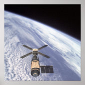 Poster Vue de la station spatiale Skylab (Devant)