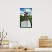 Poster Vue de la statue du général John Stark (Cuisine)