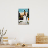 Poster Vue de la statue du général Warren (Cuisine)