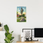 Poster Vue de la Statue Massasoit # 2 (Bureau à domicile)