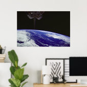 Poster Vue de la Terre à partir de la découverte de la na (Bureau à domicile)