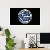 Poster Vue de la Terre entière centrée sur l'océan Pacifi (Bureau à domicile)