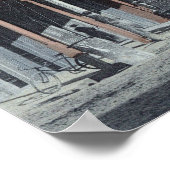 Poster Vue de la troisième rue du bureau de poste (Coin)