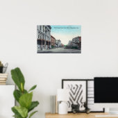 Poster Vue de la troisième rue du bureau de poste (Bureau à domicile)