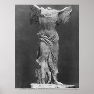 Poster Vue de la victoire Samothrace dans le musée de