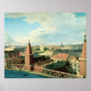 Poster Vue de la ville de Berlin avec le musée d'Altes