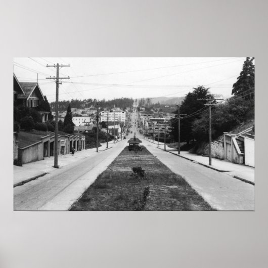 Poster Vue de la ville de North Bend, Oregon (Devant)