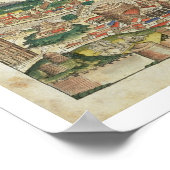 Poster Vue de la ville de Rome, depuis le Chron de Nuremb (Coin)