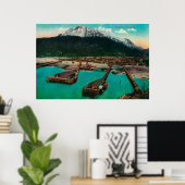 Poster Vue de la ville de Skagway, AlaskaSkagway, AK (Bureau à domicile)