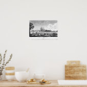 Poster Vue de l'abbaye de Cluny (Cuisine)