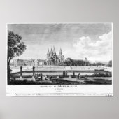 Poster Vue de l'abbaye de Cluny (Devant)