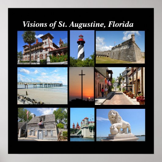 Poster Vue de l'affiche St Augustine Florida (Devant)