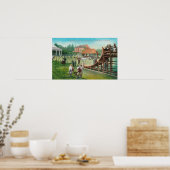 Poster Vue de l'aire de jeux pour enfants (Cuisine)