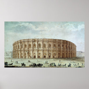 Poster Vue de l'amphithéâtre romain