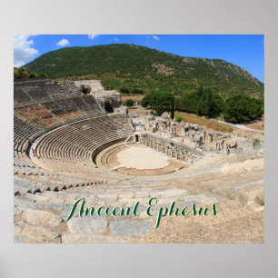 Poster Vue de l'ancien amphithéâtre d'Ephèse-dinde
