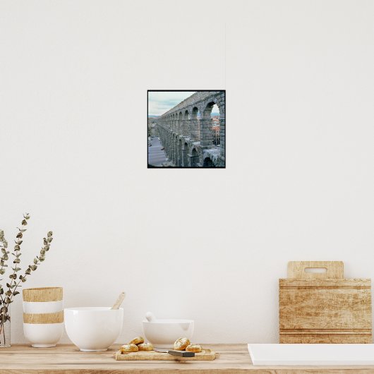 Poster Vue de l'aqueduc romain probablement datant (Cuisine)
