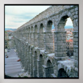 Poster Vue de l'aqueduc romain probablement datant (Devant)