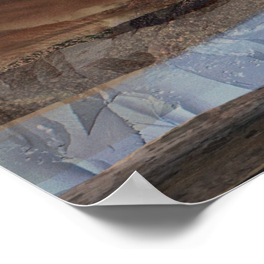 Poster Vue de l'artiste de l'odyssée détectant la glace (Coin)