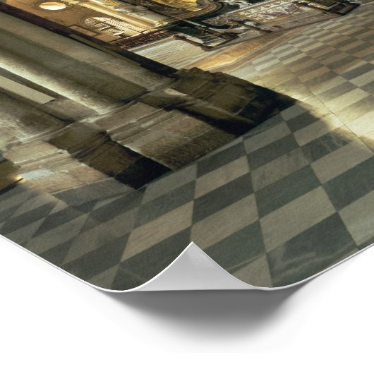 Poster Vue de l'autel et du 'Transparente', c.1720 (Coin)