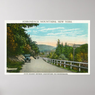 Poster Vue de l'autoroute nationale vers Warrensburg