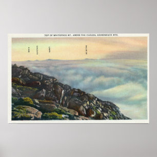 Poster Vue de l'autre Adirondack Mts au-dessus des nuages